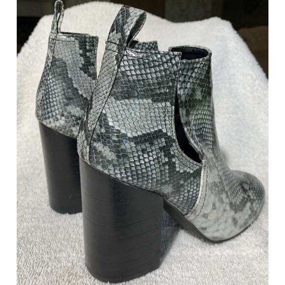 Steve Madden Snake Skin Boots Booties Womens 7 - Picture 4 of 6